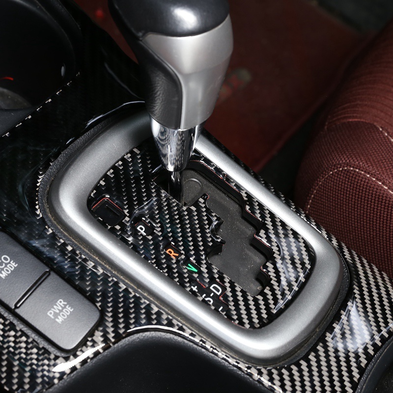 Khung Viền Bảng Điều Khiển Cần Số Bằng Sợi carbon Trang Trí Nội Thất Xe Hơi toyota hilux 2015-2021
