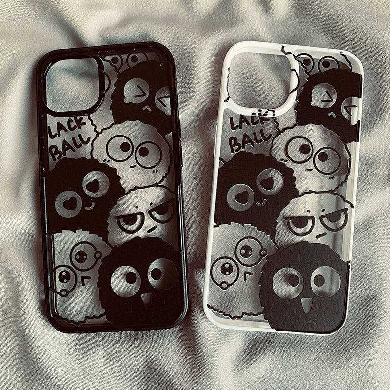 Cartoon Briquette Apple 13/14Promax Phone Case Iphone11/12 Transparent Xrxs Drop-Resistant 78plus Female okjX