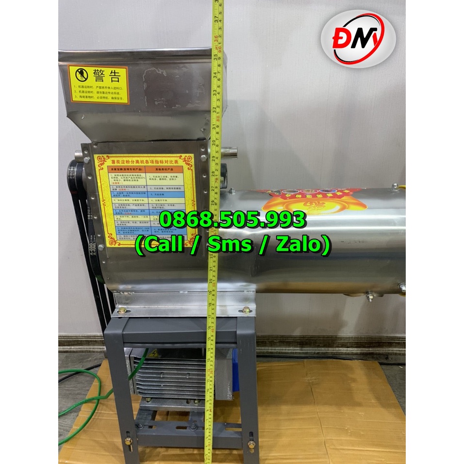 Máy xay nghiền tinh bột nghệ, xay củ dong riềng, máy nghiền củ sắn tươi quả lô inox vỏ inox, máy xay vắt liên hoàn