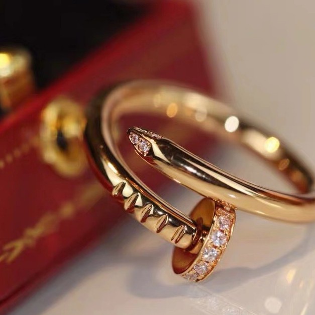 Nhẫn Thép Titan Đính Kim Cương Zircon Đơn Giản