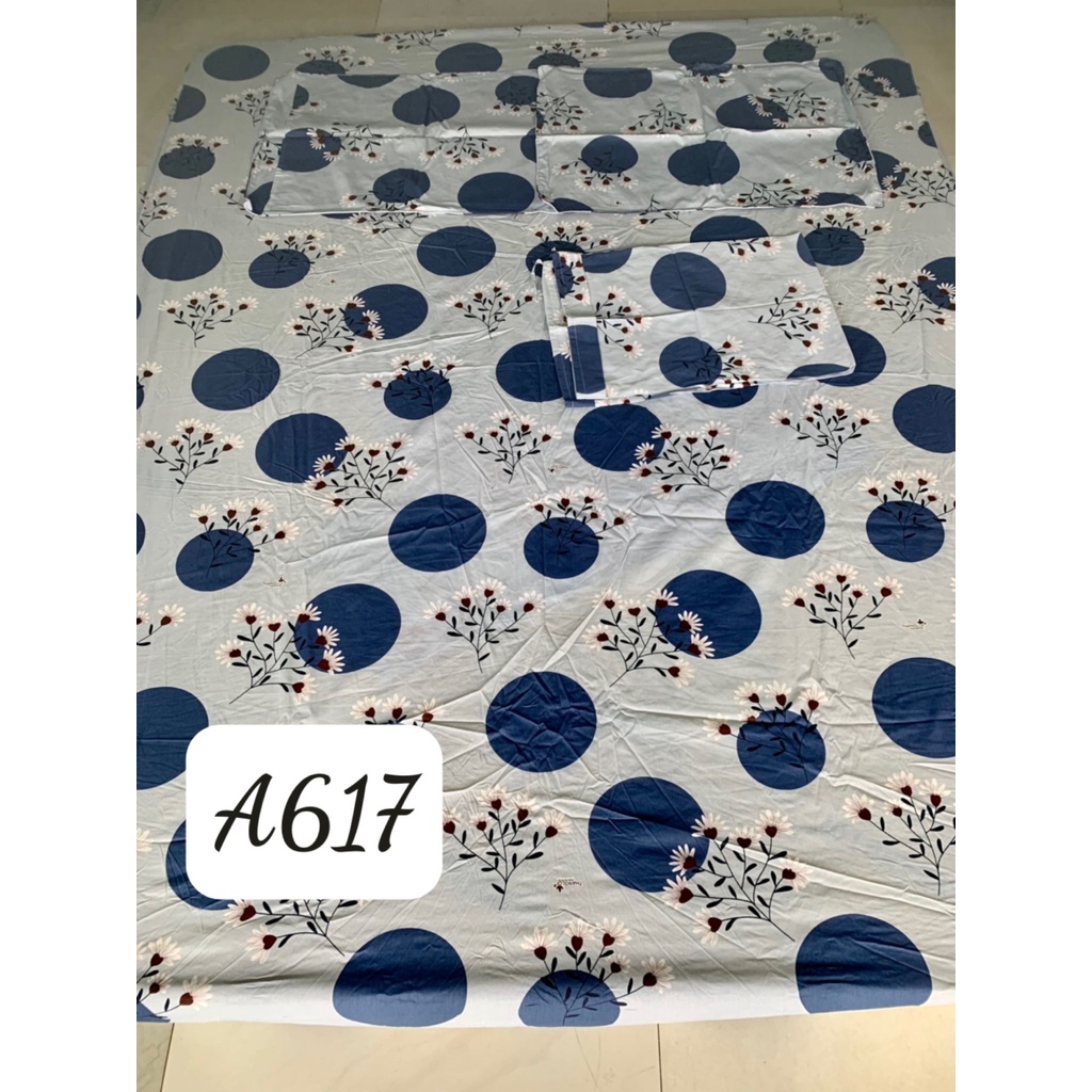 Ga giường Cotton 100% drap giường chính hãng IN LOGO, không xù lông, không phai màu, nệm