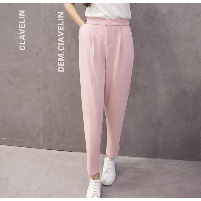 SUXI Quần Dài Nữ Ống Rộng Chất Liệu Chiffon Siêu Mỏng 4 Mùa