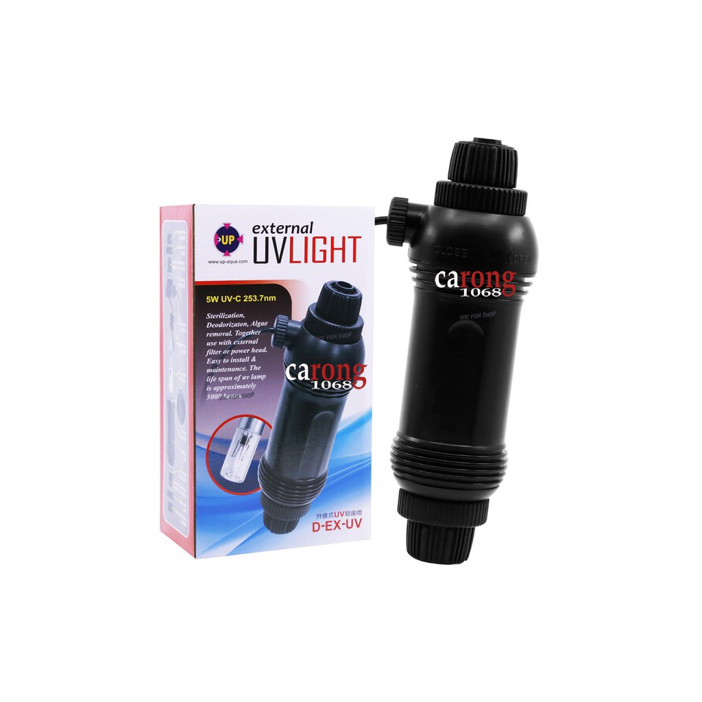 Đèn UV diệt khuẩn, khử trùng, khử mùi, loại bỏ tảo Đèn UV lắp rời bên ngoài hồ cá, khép kín hoàn toàn nên là an toàn sử
