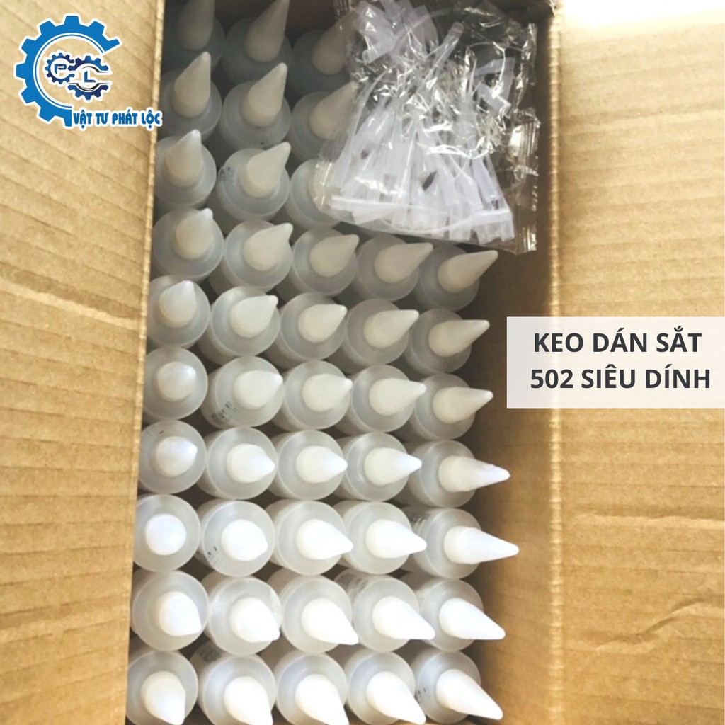 Keo 502 - keo dán sắt lọ tròn siêu dính 50ml, 100ml, 200ml