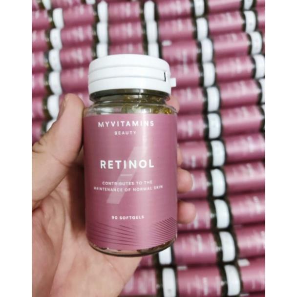 Viên Uống Retinol Myvitamins UK Hộp 90 viên giảm lão hóa giúp đẹp da