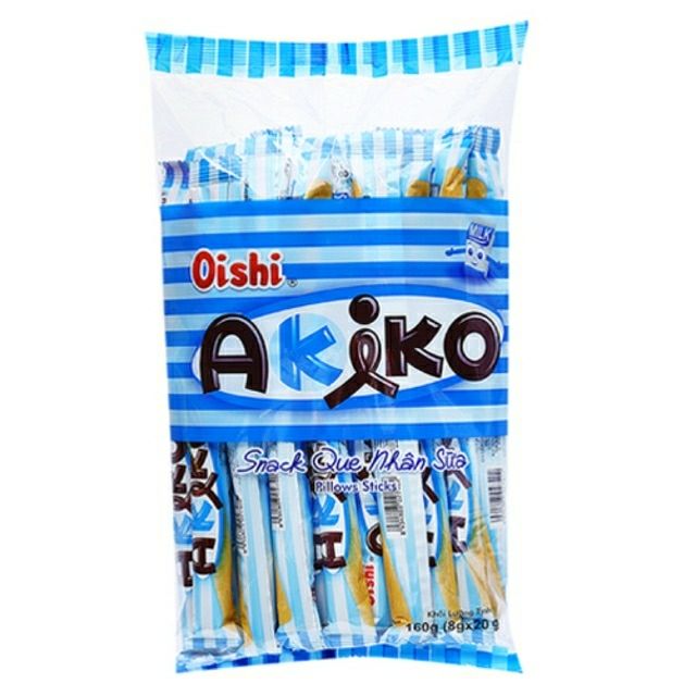 AKIKO SNACK QUE OISHI ĐỦ VỊ GÓI 20 QUE