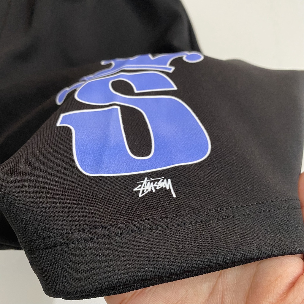 QUẦN Short STUSSY Nam Nữ Unisex , Quần đùi thun đen, lửng cộc ngắn form rộng chất vải Poly 2 DA. KKIM SHOP