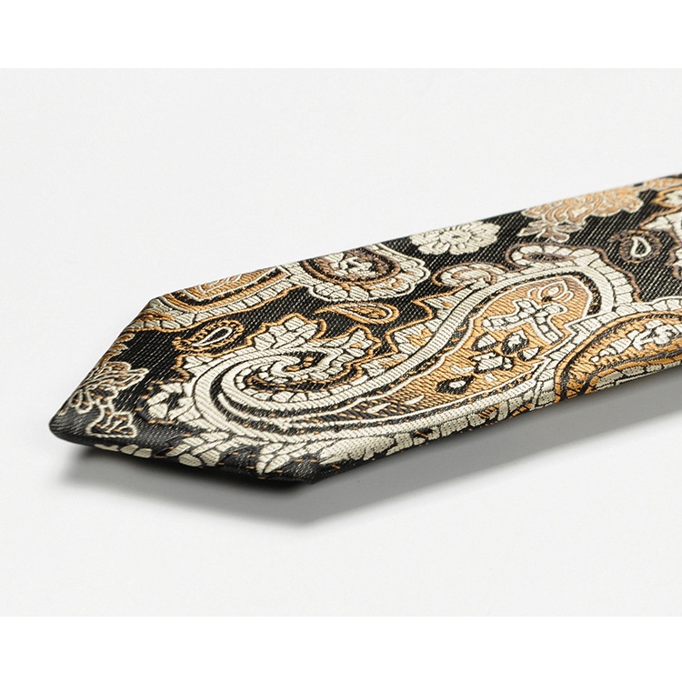 Cà Vạt Bản Nhỏ 6cm Họa Tiết Paisley Thời Trang Công Sở Cho Nam