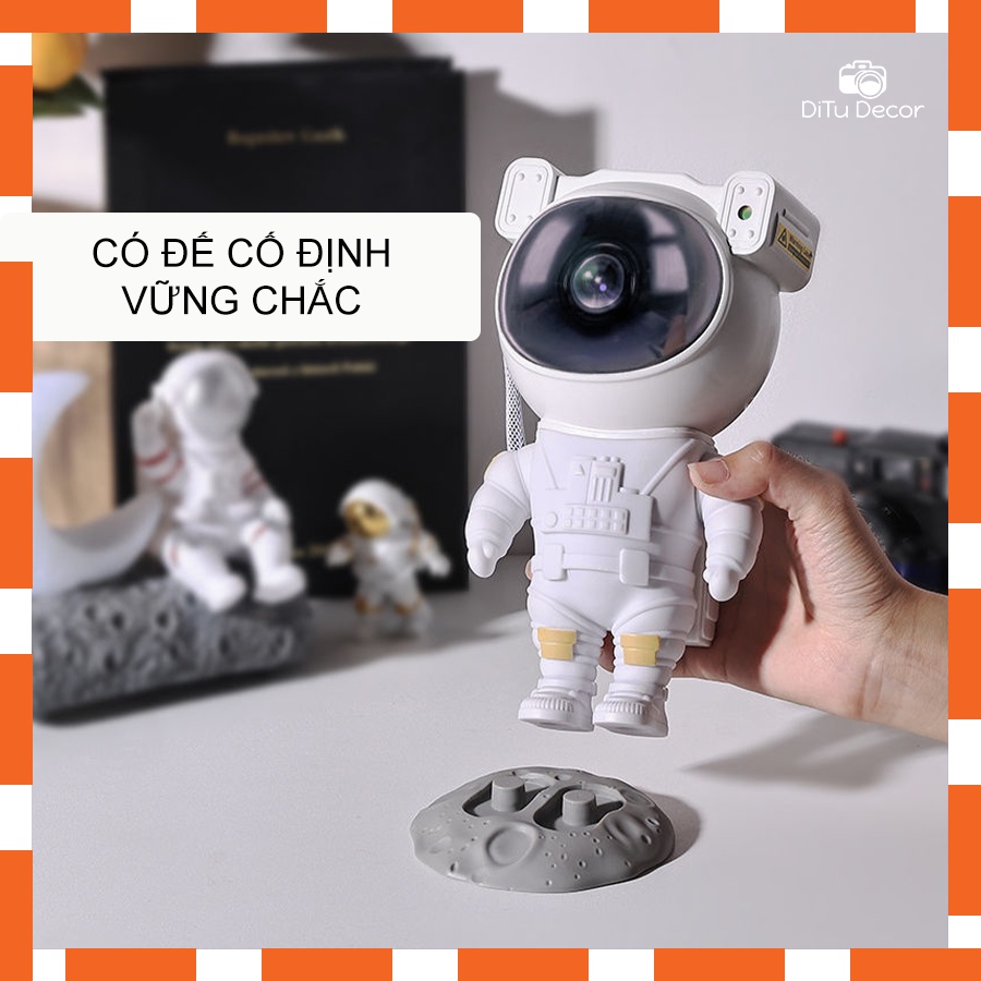 Đèn chiếu sao cực đỉnh, đèn phi hành gia dải ngân hà galaxy siêu chill [TẶNG REMOTE] - DiTu Decor