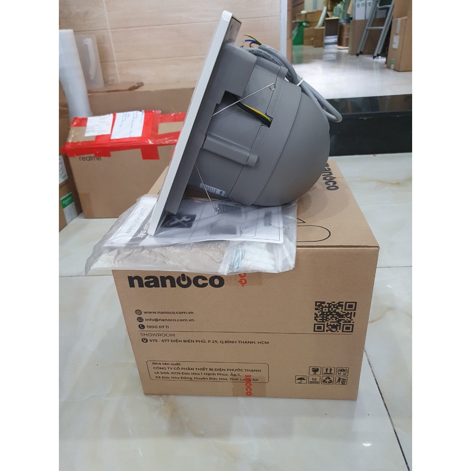 Quạt hút âm trần có ống dẫn Nanoco NCV1520-C