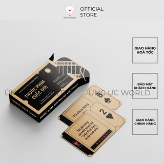 Bộ bài châm tửu drinking game, bài ăn nhậu bản hỏi đáp 53 lá Ừng Ực nghe là xỉn Thước Phim Cuộc Đời