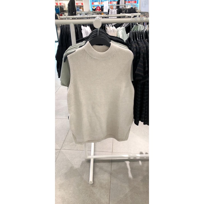 Áo len gile KEM NUDE nữ