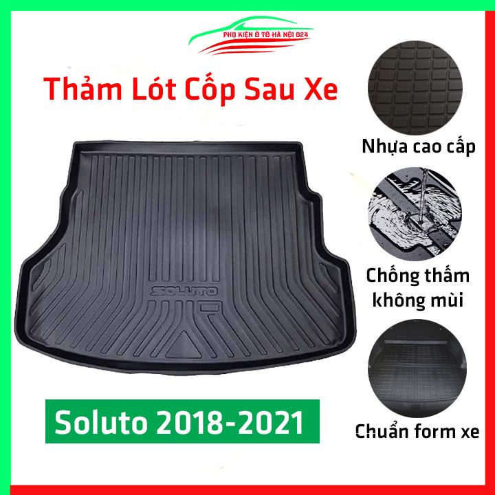 Thảm nhựa lót cốp Soluto 2018-2022 nhựa dẻo dày dặn đàn hồi tốt