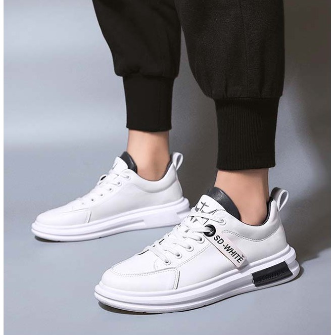 Giày nam trắng đẹp, giày Sneakers thể thao nam trắng Hàn Quốc SP - 332