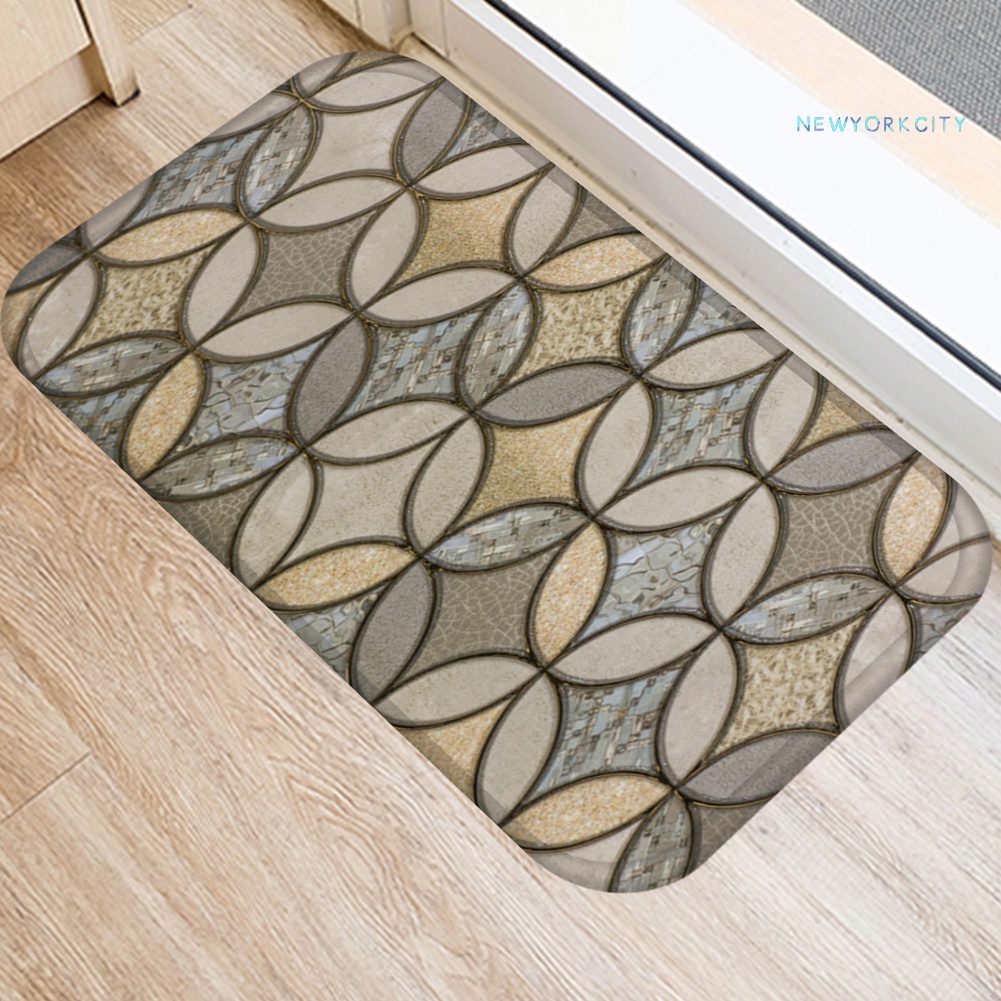 Thảm lót cửa chùi chân Chống Trượt Họa Tiết Hình Học