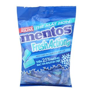 Kẹo Mentos Fresh Action hương bạc hà 112g * 40 viên
