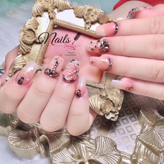 Hoa bột gắn móng: Set 2 bông Cúc Tay và Chân.