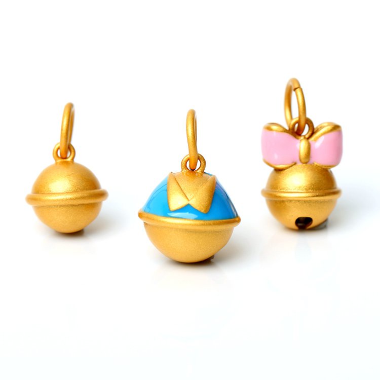 Chuông Cầm Tay Hình Vịt Donald Màu Vàng Kim Phong Cách Cổ Điển