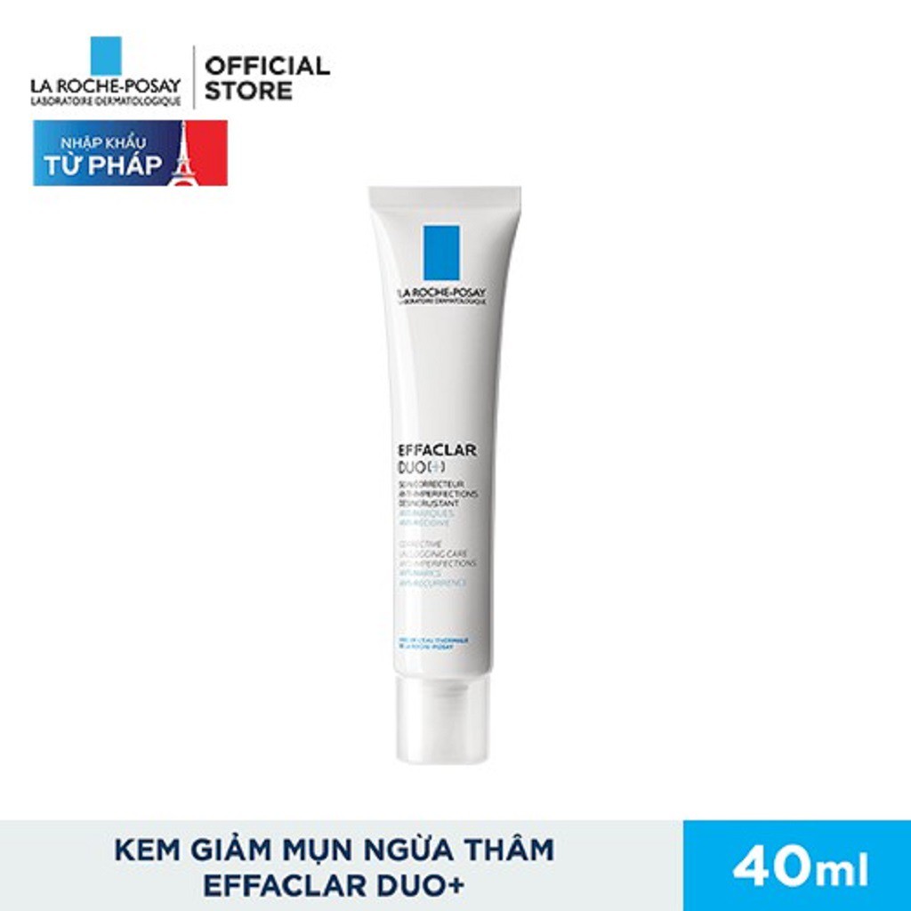 Bộ đôi kem dưỡng giảm mụn, ngừa thâm La Roche Posay Effaclar Duo+ 40ml và Xịt khoáng làm dịu da 50ml