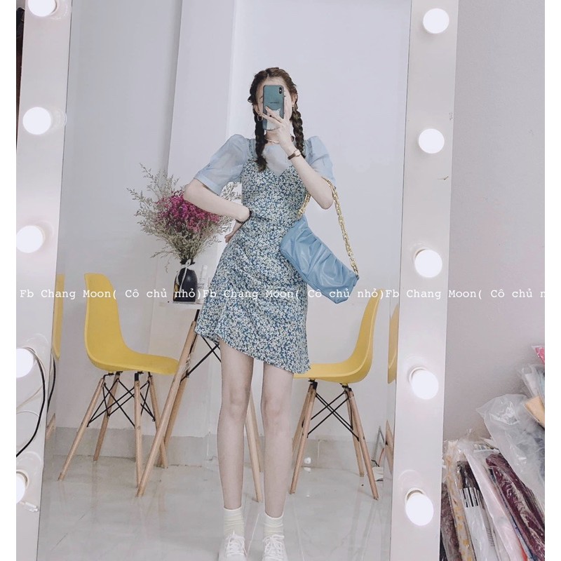 Set váy 2 dây + áo sơ mi có bán lẻ hàng quảng châu( ảnh thật)