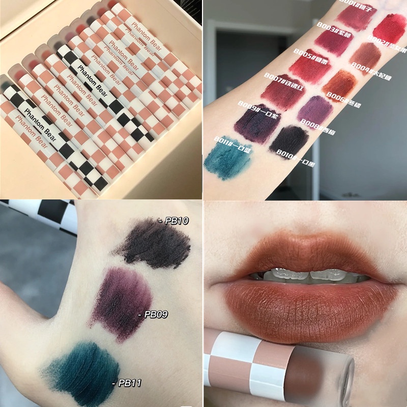 [Hàng mới về] Kem lì ROTO® Phantom Bear siêu lì lên màu cực tốt hiệu ứng sương mù lâu trôi chống nước 11 màu tùy chọn