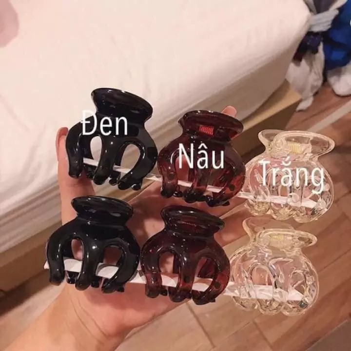 (3 Màu Loại To) Combo Set 3 Kẹp Tóc Càng Cua Thái Lan