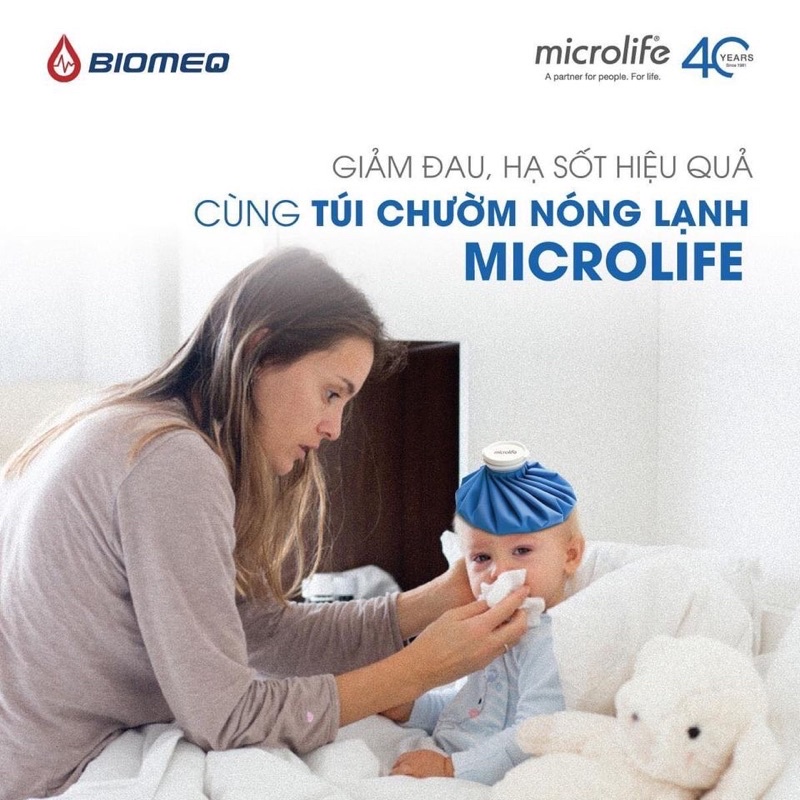 Túi chườm đa năng Microlife có thể chườm ấm trước khi hút sữa