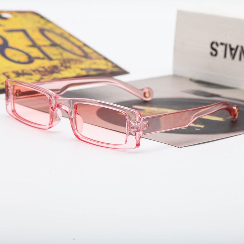 Kính Mát Gọng Vuông Nhỏ Hình Chữ Nhật Phong Cách Hip Hop Ulzzang Hàn Quốc Mới Cho Nam Và Nữ
