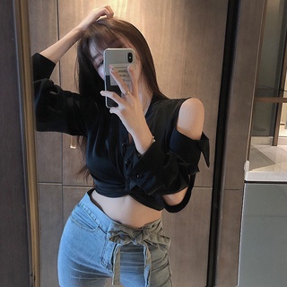 ÁO SƠ MI XOẮN EO KHOÉT VAI (S0647)