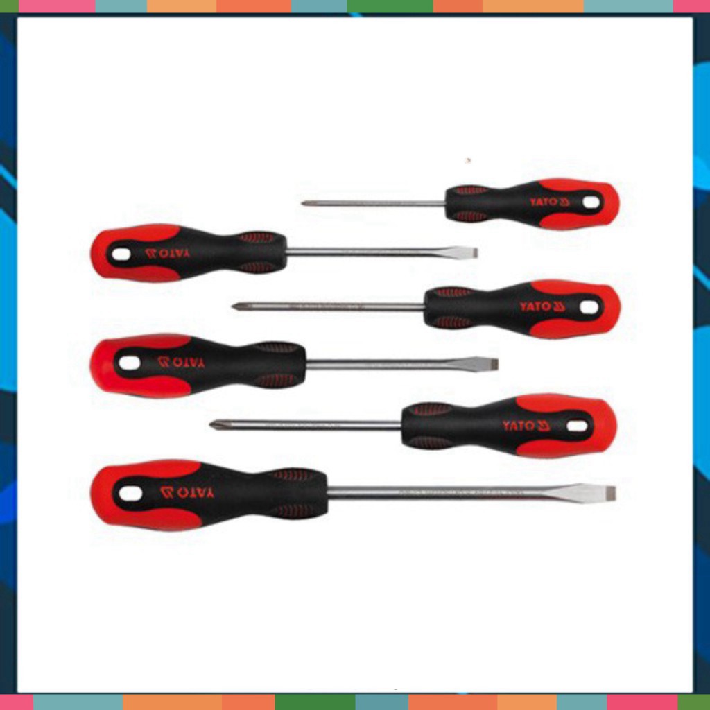 . Đồ Nghề Yato Balan. BỘ TUA VÍT ĐẦU (+)(-) YATO 6 CHI TIẾT YT-2783