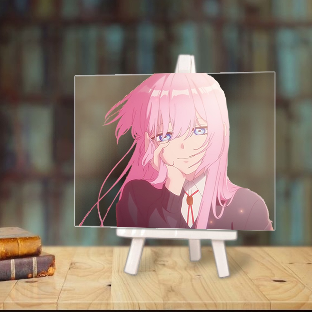 Tranh kính That Girl Is Not Just Cute BẠN GÁI TÔI KHÔNG CHỈ DỄ THƯƠNG anime chibi góc học tập giá gỗ