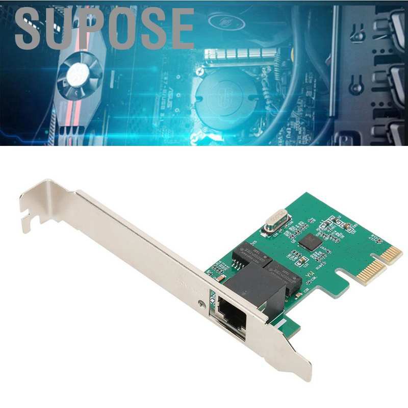 Card Mạng Supose Rtl8111E 1000mbps Pci-E X1 Gigabit Ethernet Lan