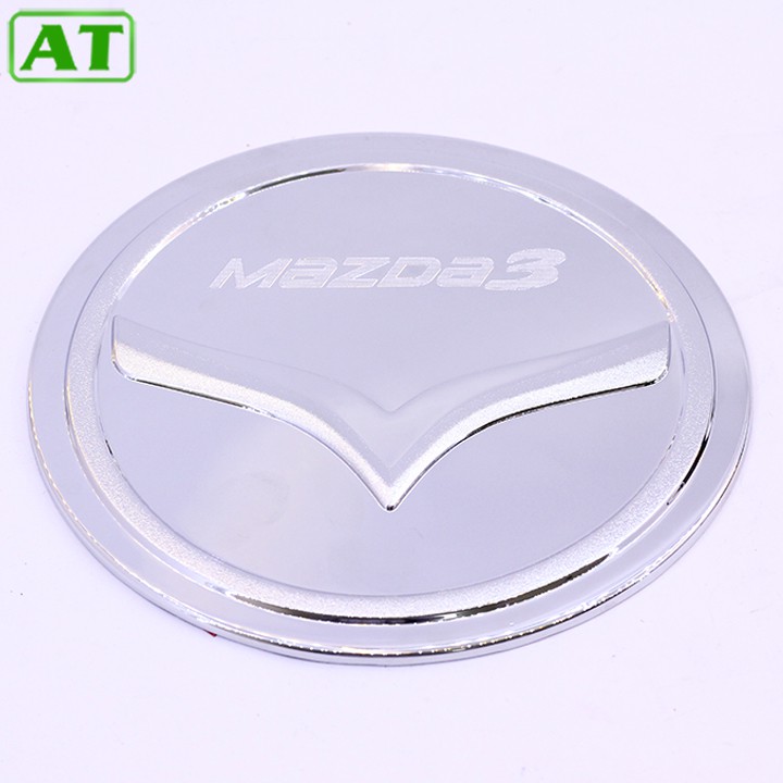 Ốp nắp bình xăng nhựa ABS mạ crom Mazda - 3