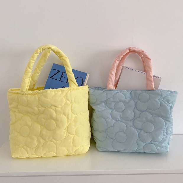 Túi Xách Mua Sắm Cỡ Nhỏ Màu Sắc Tương Phản Dễ Phối Đồ Thời Trang Cho Nữ