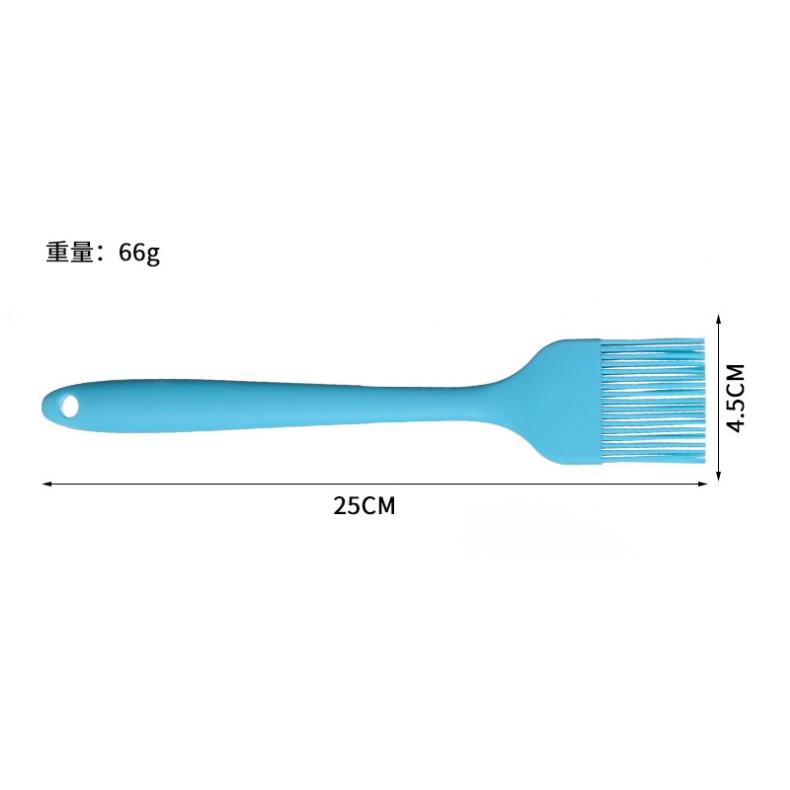 Cọ Silicon Quét Dầu, Ướp Gia VỊ cọ 25 cm  (Loại Cán Đúc Liền) - Chổi Silicone Phết Bơ Làm Bánh