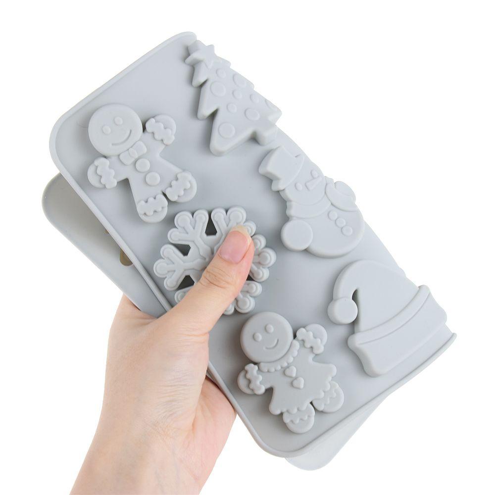 Khuôn Silicone Làm Bánh Hình Người Tuyết / Bông Tuyết