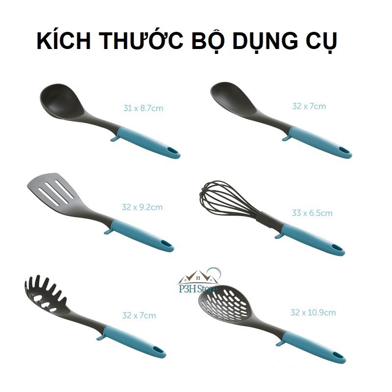 ⭐ Bộ dụng cụ nhà bếp 7 món Lock&Lock LLT024