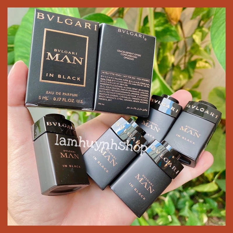 Nước hoa mini BVL MAN IN BLACK 5ml