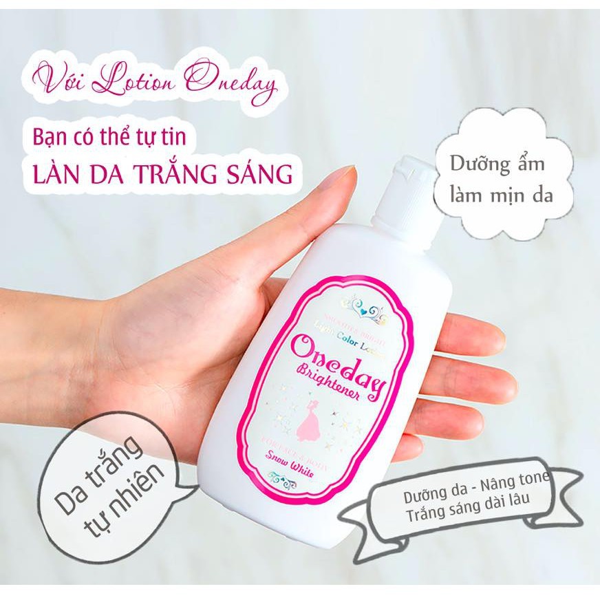 Kem Dưỡng Trắng Toàn Thân One Day Brightener Premium Tím SPF15, PA+ 120ml [Hộp]