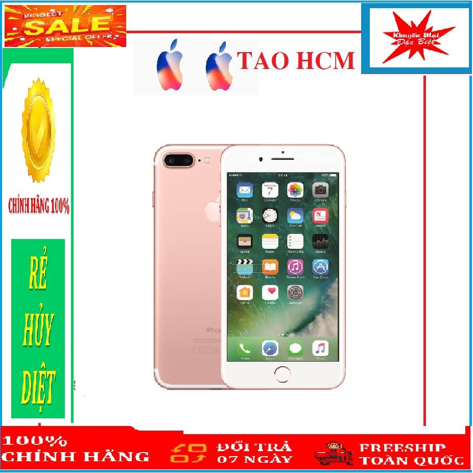 [Chính hãng] Điện thoại iPhone 7 Plus 128GB, Bản Quốc tế, mới 99__________Đủ màu Gold/Hồng/Bạc/Đỏ.