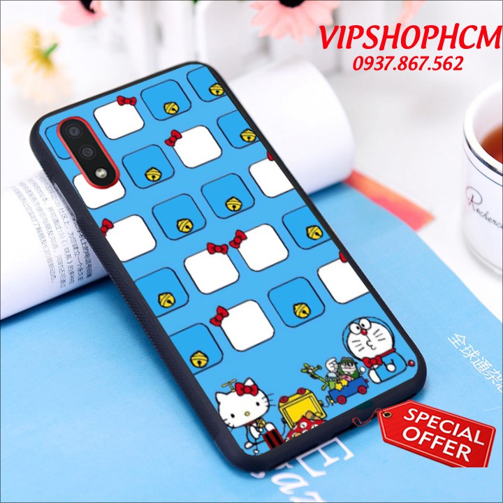 Ốp lưng SamSung S6 Edge/ S7/ S7 Edge/ S8/ S8 Plus Hình Doremon Làm Duyên - viền TPU dẻo