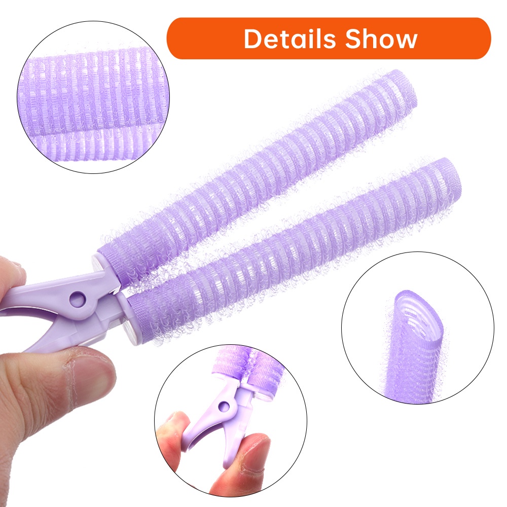 Set 2 kẹp quấn tạo kiểu tóc tự nhiên nhiều màu tùy chọn