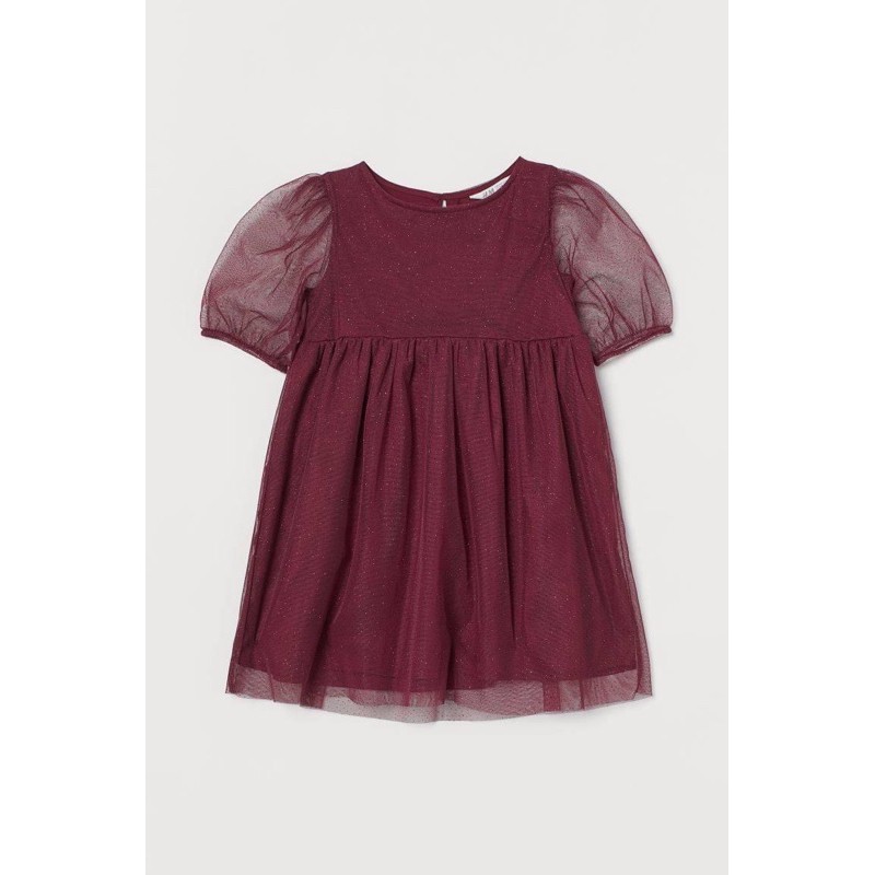 Đầm đỏ HM cho bé gái diện tết siêu xinh