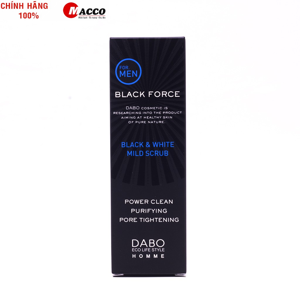 Sữa Rửa Mặt Dành Cho Nam Ngừa Mụn, Sáng Da DABO Black Force For Men 120ml