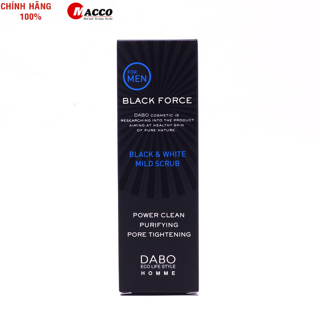 [CHÍNH HÃNG] Sữa Rửa Mặt Dành Cho Nam Ngừa Mụn, Sáng Da DABO Black Force For Men 120ml