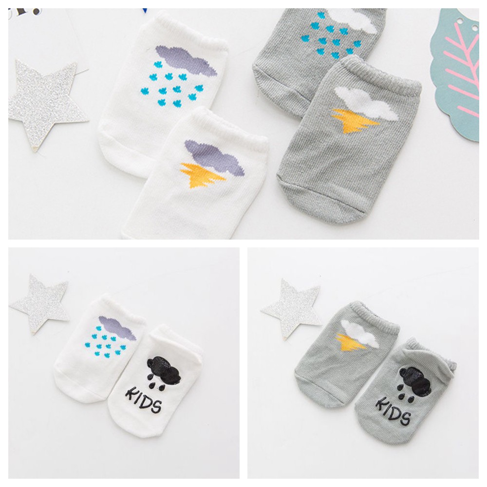 Vớ Cotton Mềm Chống Trượt Cho Bé Từ 0-3 Tuổi