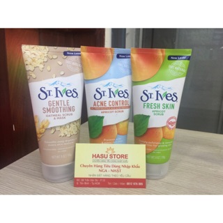 Sữa rửa mặt tẩy tế bào chết dạng hạt St.Ives 170g của Thái Lan và Mỹ