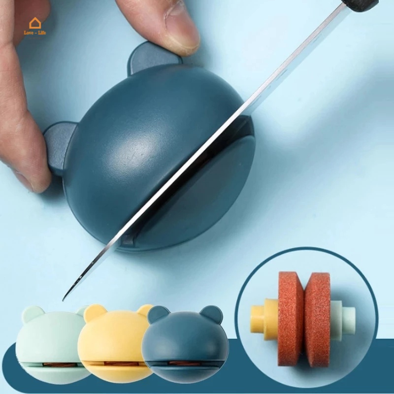 Dụng cụ mài dao trái cây chống trượt cầm tay hình chú ếch hoạt hình dễ thương