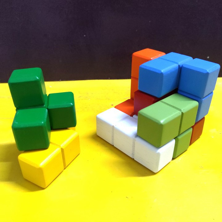Đồ chơi thách thức thông minh, RUBIK 3X3 gỗ, đồ chơi giáo dục cho bé, đồ chơi Winwintoys