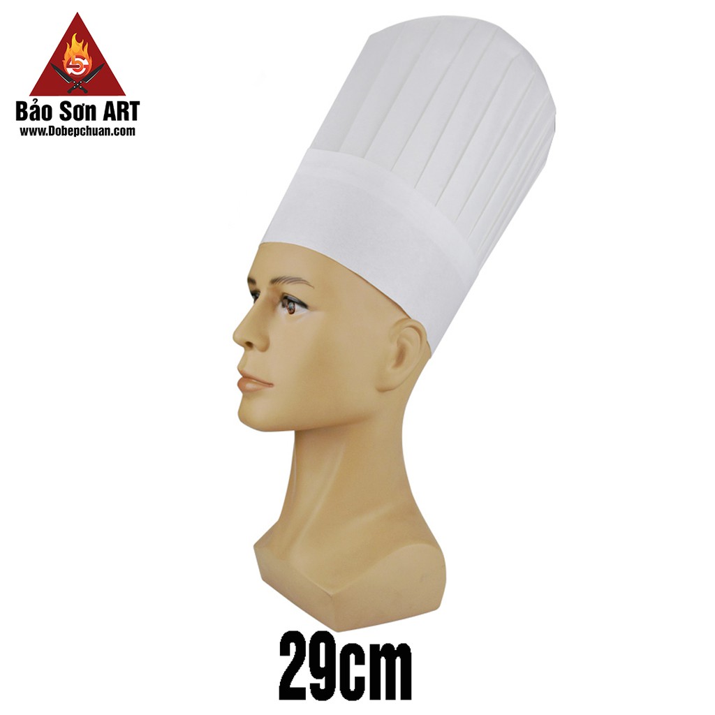 Mũ Đầu Bếp Cao Hàng Có Chỉ Khâu Chắc Chắn